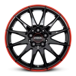 Ronal R54 W7 R16 PCD5x112 ET35 DIA76 jet black red rim